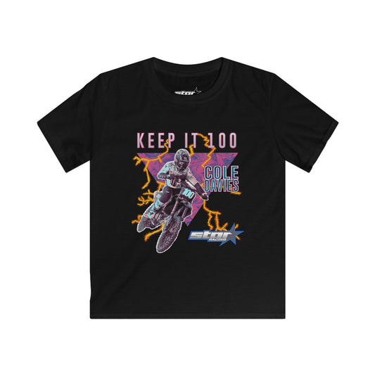Youth Cole Davies “Keep It 100” T-shirt
