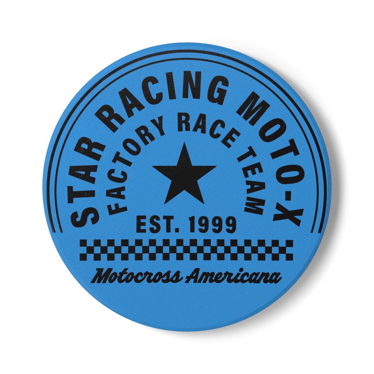 Motocross Americana Ceramic Coaster