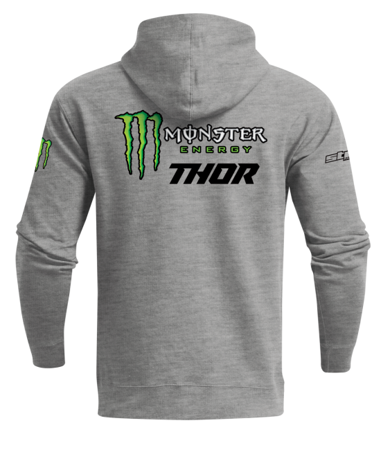 Monster Thrive Hoodie-Gray