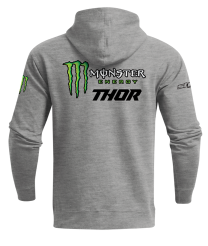 Monster Thrive Hoodie-Gray