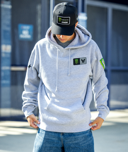 Monster Thrive Hoodie-Gray