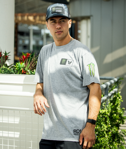 Monster Thrive Tee - Heather Gray